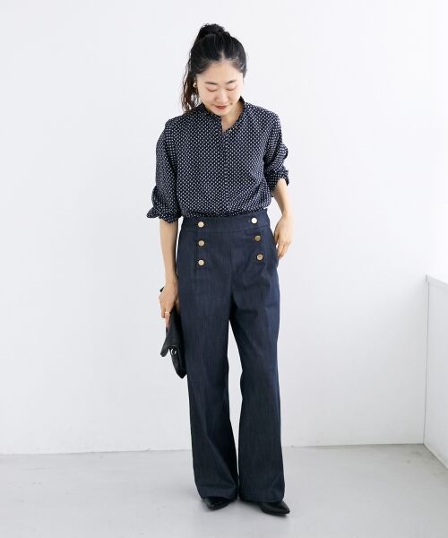 le.coeur blanc / ルクールブラン その他パンツ | 《手洗い可能》マリンワイドパンツ | 詳細6