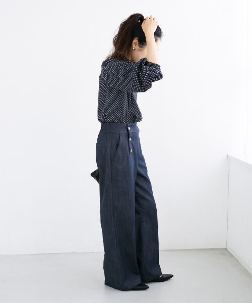 le.coeur blanc / ルクールブラン その他パンツ | 《手洗い可能》マリンワイドパンツ | 詳細7