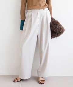 le.coeur blanc / ルクールブラン その他パンツ | ウエストデザイン2タックパンツ
