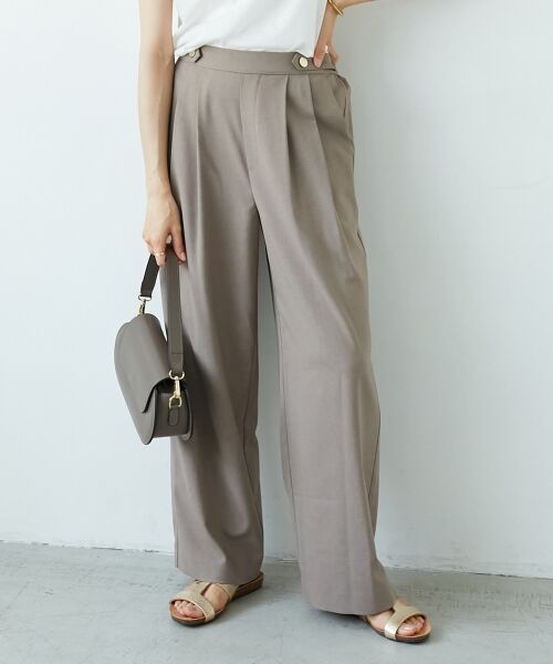 le.coeur blanc / ルクールブラン その他パンツ | ウエストデザイン2タックパンツ | 詳細15
