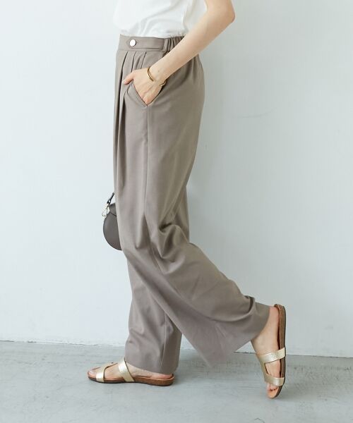 le.coeur blanc / ルクールブラン その他パンツ | ウエストデザイン2タックパンツ | 詳細18