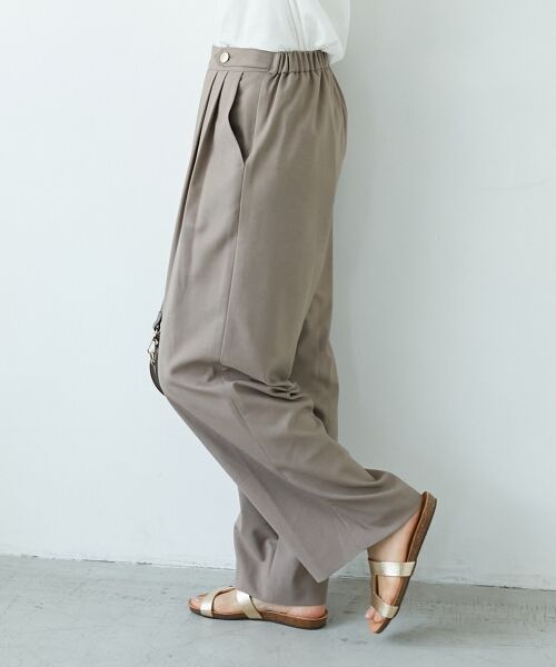 le.coeur blanc / ルクールブラン その他パンツ | ウエストデザイン2タックパンツ | 詳細19