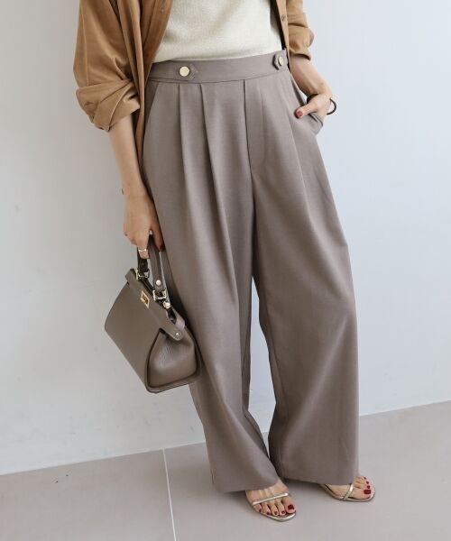 le.coeur blanc / ルクールブラン その他パンツ | ウエストデザイン2タックパンツ | 詳細2