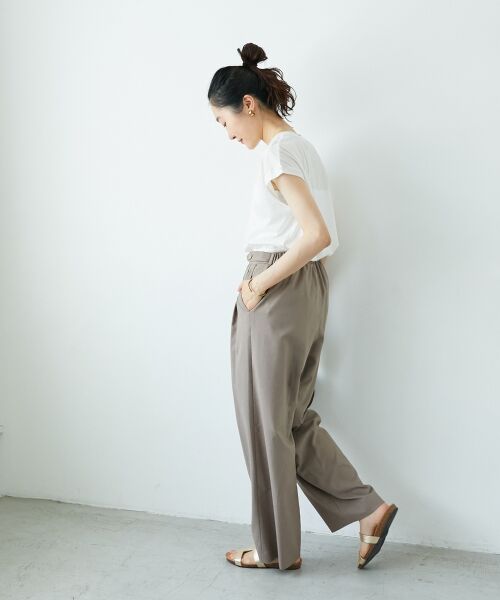 le.coeur blanc / ルクールブラン その他パンツ | ウエストデザイン2タックパンツ | 詳細21