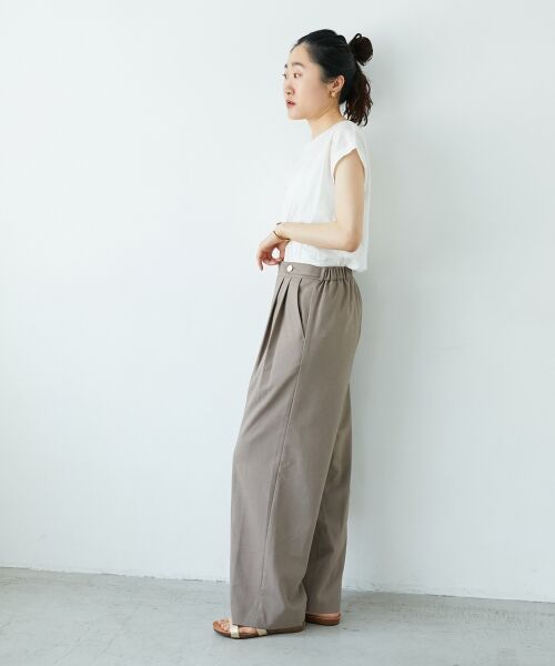 le.coeur blanc / ルクールブラン その他パンツ | ウエストデザイン2タックパンツ | 詳細22