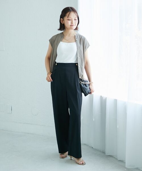 le.coeur blanc / ルクールブラン その他パンツ | ウエストデザイン2タックパンツ | 詳細28