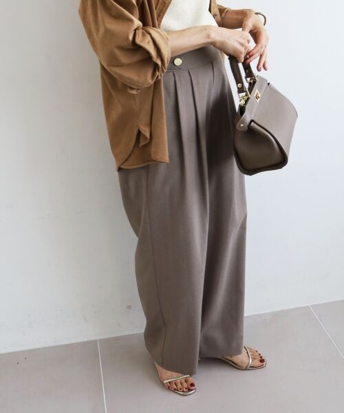 le.coeur blanc / ルクールブラン その他パンツ | ウエストデザイン2タックパンツ | 詳細3