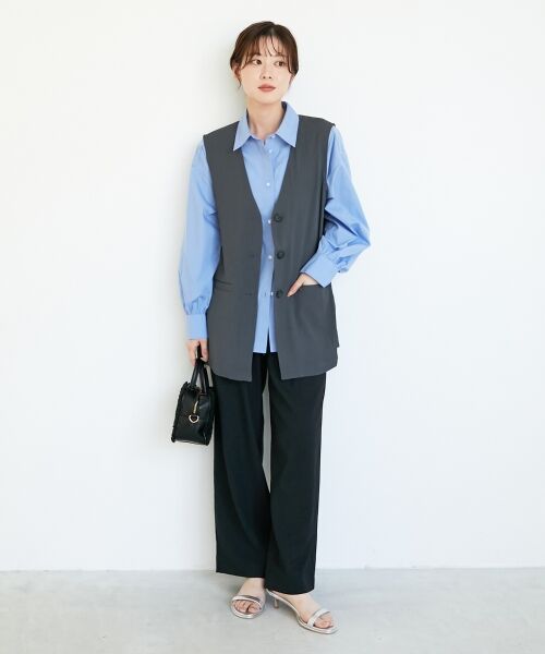 le.coeur blanc / ルクールブラン その他パンツ | ウエストデザイン2タックパンツ | 詳細30