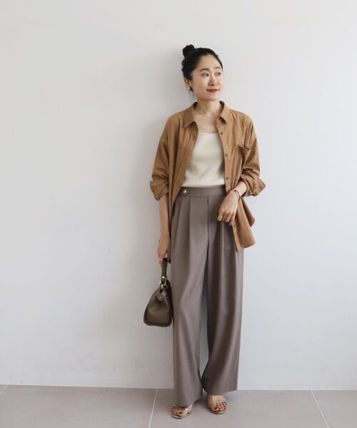 le.coeur blanc / ルクールブラン その他パンツ | ウエストデザイン2タックパンツ | 詳細4