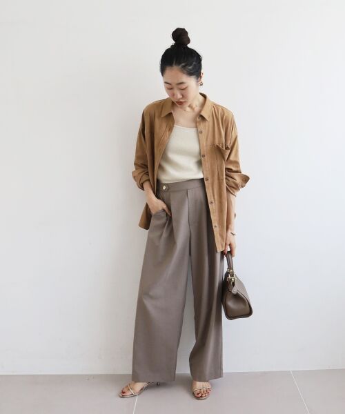 le.coeur blanc / ルクールブラン その他パンツ | ウエストデザイン2タックパンツ | 詳細5