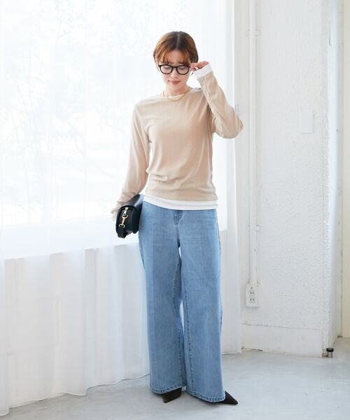 le.coeur blanc / ルクールブラン デニムパンツ | デニムバギーパンツ | 詳細22