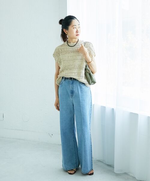 le.coeur blanc / ルクールブラン デニムパンツ | デニムバギーパンツ | 詳細8