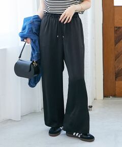 le.coeur blanc / ルクールブラン その他パンツ | 《手洗い可能》メローウエストサテンイージーパンツ