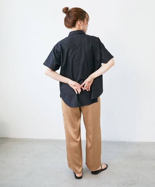 le.coeur blanc / ルクールブラン その他パンツ | 《手洗い可能》メローウエストサテンイージーパンツ | 詳細5