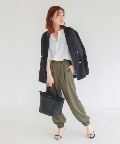 le.coeur blanc / ルクールブラン その他パンツ | 《なめらかな肌あたり》サテンジョガーパンツ | 詳細22