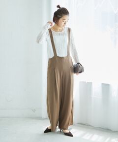 le.coeur blanc / ルクールブラン サロペット・オールインワン | CICA加工サークルストレッチサロペット