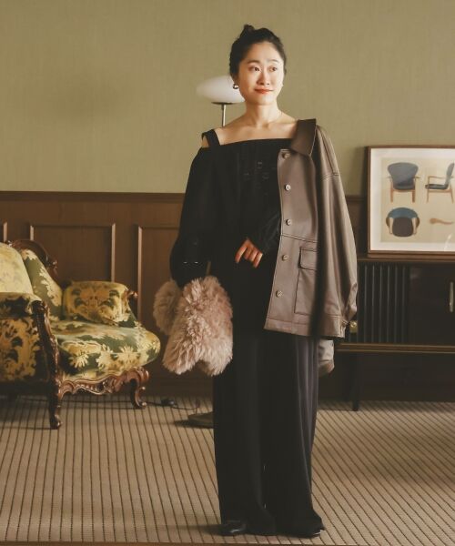 le.coeur blanc / ルクールブラン サロペット・オールインワン | CICA加工サークルストレッチサロペット | 詳細10