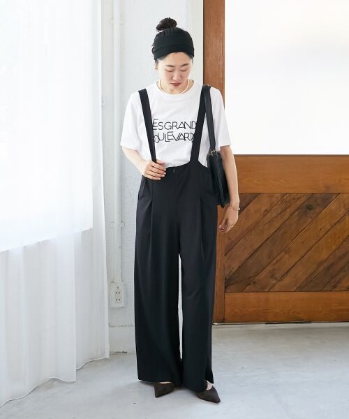 le.coeur blanc / ルクールブラン サロペット・オールインワン | CICA加工サークルストレッチサロペット | 詳細14