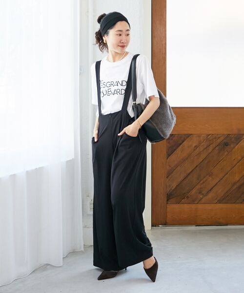 le.coeur blanc / ルクールブラン サロペット・オールインワン | CICA加工サークルストレッチサロペット | 詳細15