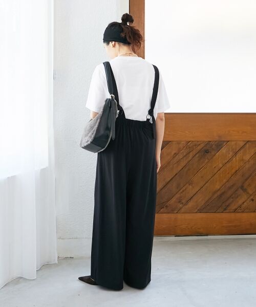 le.coeur blanc / ルクールブラン サロペット・オールインワン | CICA加工サークルストレッチサロペット | 詳細16