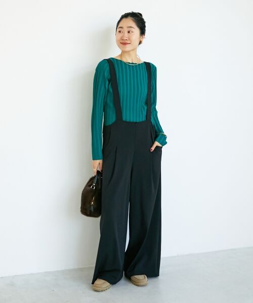 le.coeur blanc / ルクールブラン サロペット・オールインワン | CICA加工サークルストレッチサロペット | 詳細18