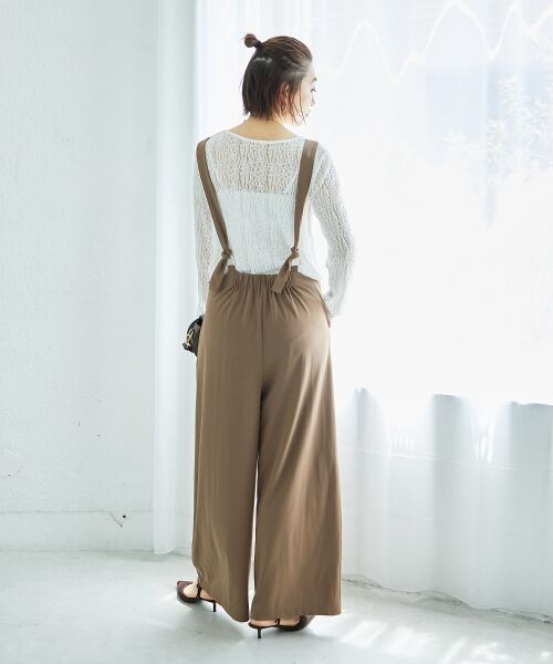 le.coeur blanc / ルクールブラン サロペット・オールインワン | CICA加工サークルストレッチサロペット | 詳細26