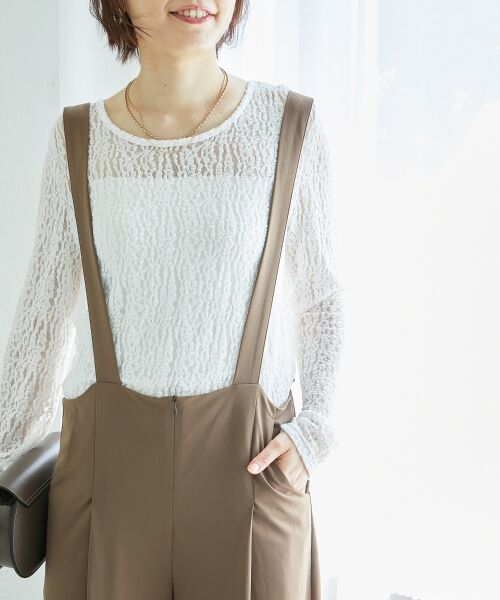 le.coeur blanc / ルクールブラン サロペット・オールインワン | CICA加工サークルストレッチサロペット | 詳細27