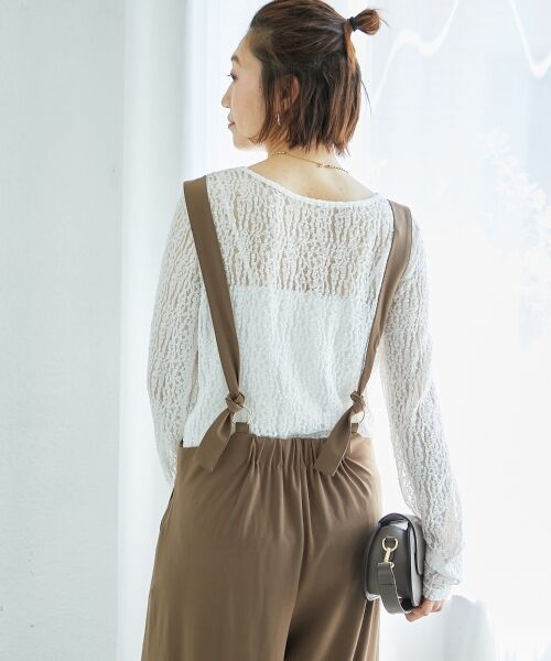 le.coeur blanc / ルクールブラン サロペット・オールインワン | CICA加工サークルストレッチサロペット | 詳細28