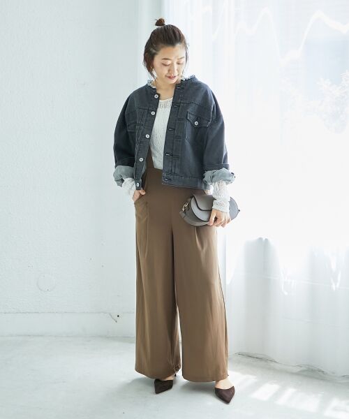 le.coeur blanc / ルクールブラン サロペット・オールインワン | CICA加工サークルストレッチサロペット | 詳細29