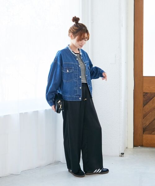 le.coeur blanc / ルクールブラン Gジャン・デニムジャケット | ノーカラーデニムジャケット | 詳細11