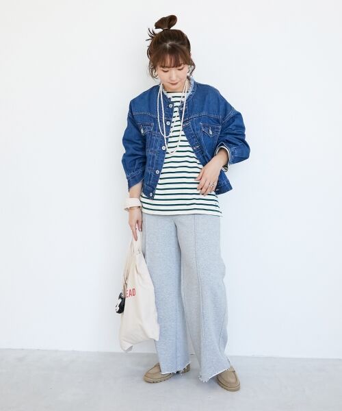 le.coeur blanc / ルクールブラン Gジャン・デニムジャケット | ノーカラーデニムジャケット | 詳細12