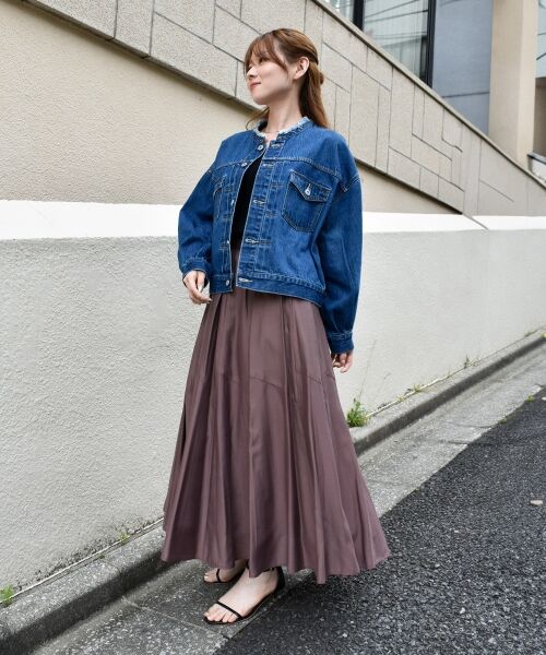 le.coeur blanc / ルクールブラン Gジャン・デニムジャケット | ノーカラーデニムジャケット | 詳細18