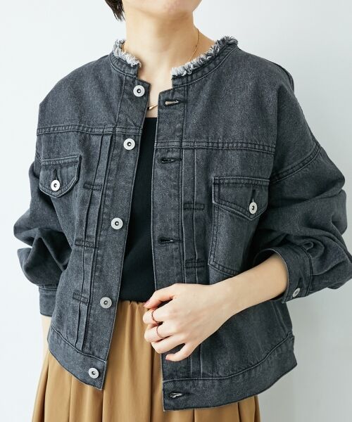 le.coeur blanc / ルクールブラン Gジャン・デニムジャケット | ノーカラーデニムジャケット | 詳細26