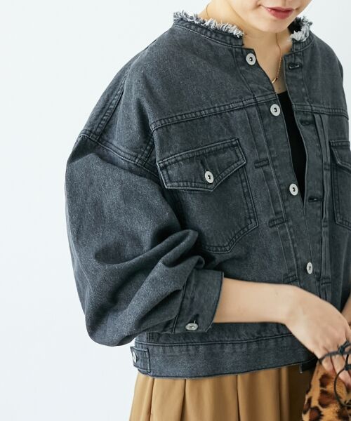 le.coeur blanc / ルクールブラン Gジャン・デニムジャケット | ノーカラーデニムジャケット | 詳細28