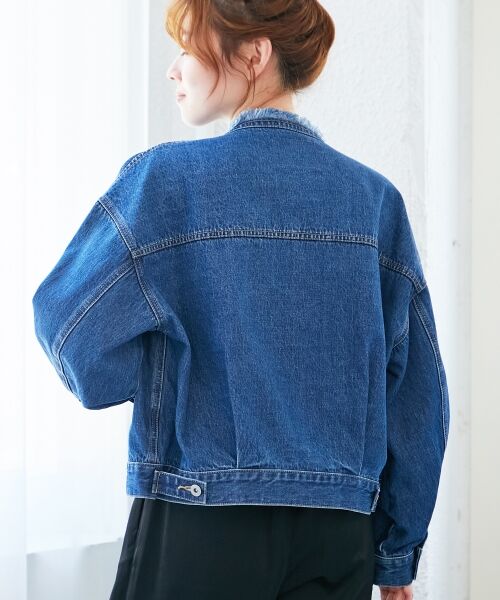 le.coeur blanc / ルクールブラン Gジャン・デニムジャケット | ノーカラーデニムジャケット | 詳細4