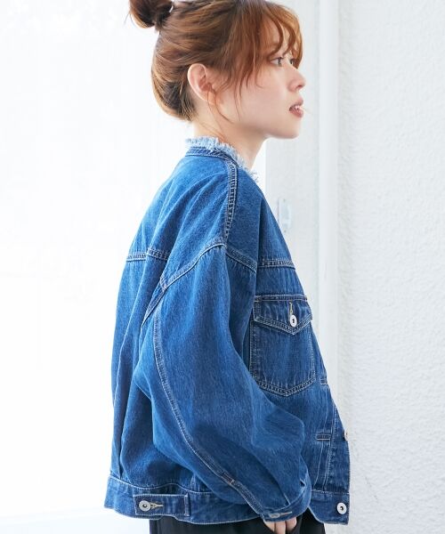 le.coeur blanc / ルクールブラン Gジャン・デニムジャケット | ノーカラーデニムジャケット | 詳細5