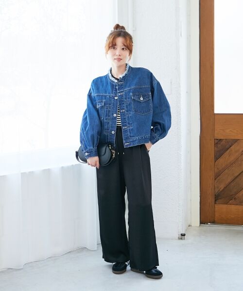 le.coeur blanc / ルクールブラン Gジャン・デニムジャケット | ノーカラーデニムジャケット | 詳細7