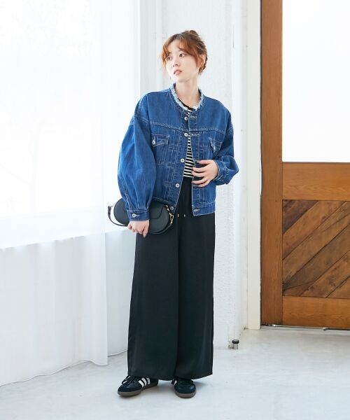 le.coeur blanc / ルクールブラン Gジャン・デニムジャケット | ノーカラーデニムジャケット | 詳細8