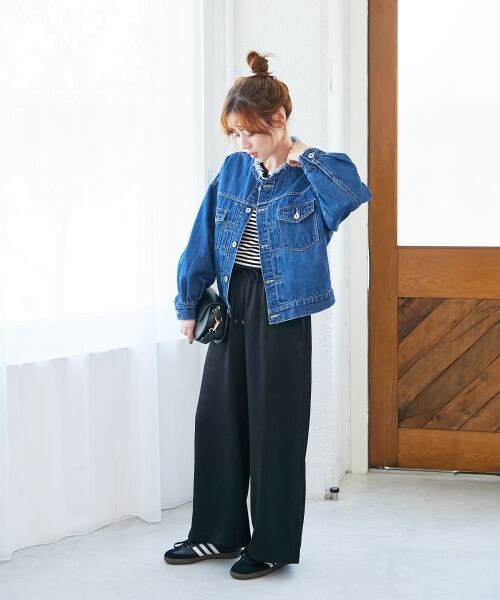 le.coeur blanc / ルクールブラン Gジャン・デニムジャケット | ノーカラーデニムジャケット | 詳細9