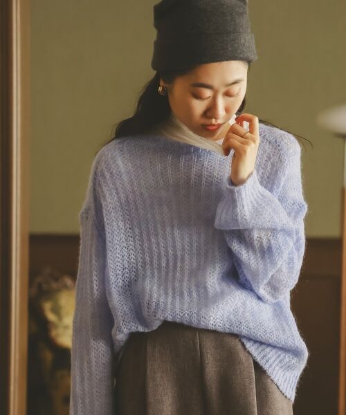 le.coeur blanc / ルクールブラン ニット・セーター | シアーモヘヤニットプルオーバー | 詳細13