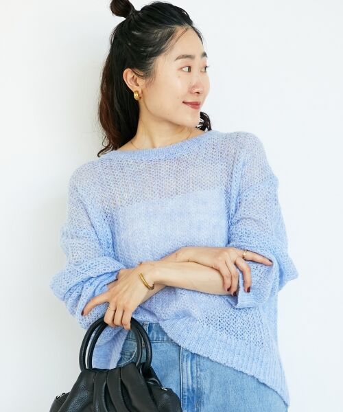le.coeur blanc / ルクールブラン ニット・セーター | シアーモヘヤニットプルオーバー | 詳細2