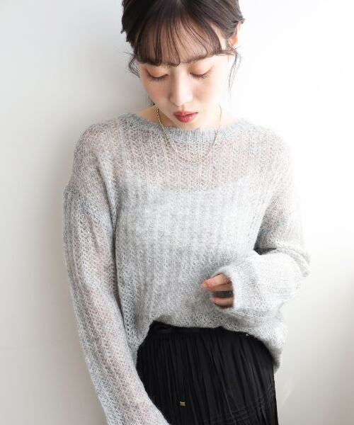 le.coeur blanc / ルクールブラン ニット・セーター | シアーモヘヤニットプルオーバー | 詳細25