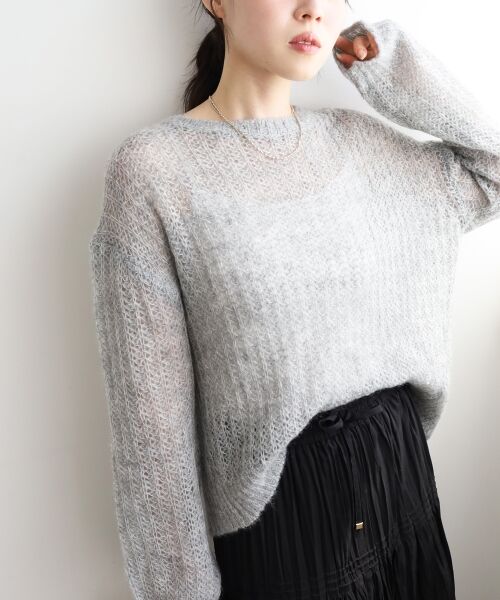 le.coeur blanc / ルクールブラン ニット・セーター | シアーモヘヤニットプルオーバー | 詳細26
