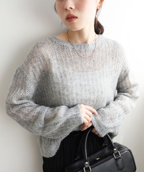le.coeur blanc / ルクールブラン ニット・セーター | シアーモヘヤニットプルオーバー | 詳細27