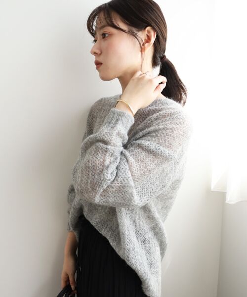 le.coeur blanc / ルクールブラン ニット・セーター | シアーモヘヤニットプルオーバー | 詳細29