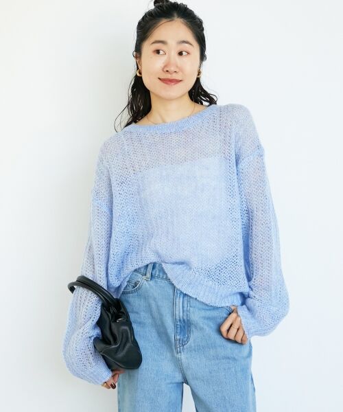 le.coeur blanc / ルクールブラン ニット・セーター | シアーモヘヤニットプルオーバー | 詳細4