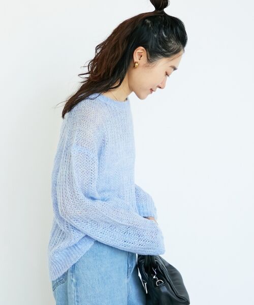 le.coeur blanc / ルクールブラン ニット・セーター | シアーモヘヤニットプルオーバー | 詳細5