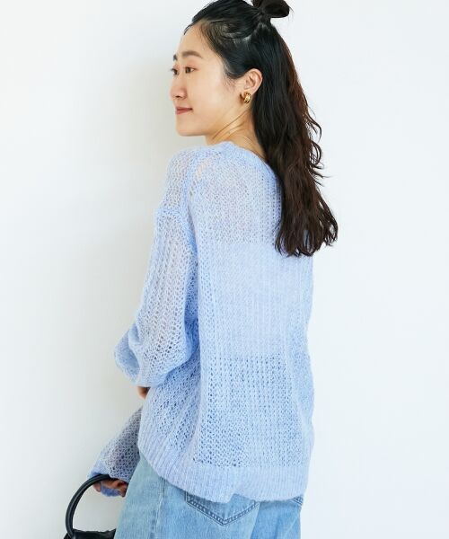 le.coeur blanc / ルクールブラン ニット・セーター | シアーモヘヤニットプルオーバー | 詳細6