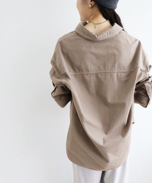 le.coeur blanc / ルクールブラン シャツ・ブラウス | 刺繍カラーダブルポケットオーバーシャツ | 詳細9