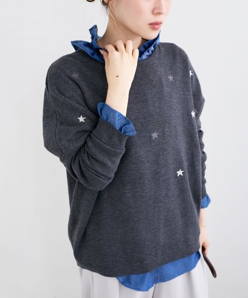 le.coeur blanc / ルクールブラン シャツ・ブラウス | フリルネックデニムブラウス | 詳細12